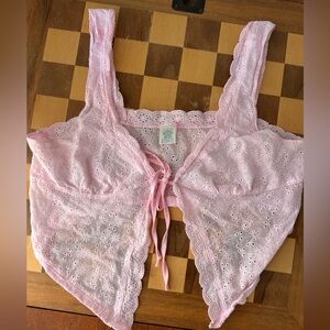 Pink Lace Bralette